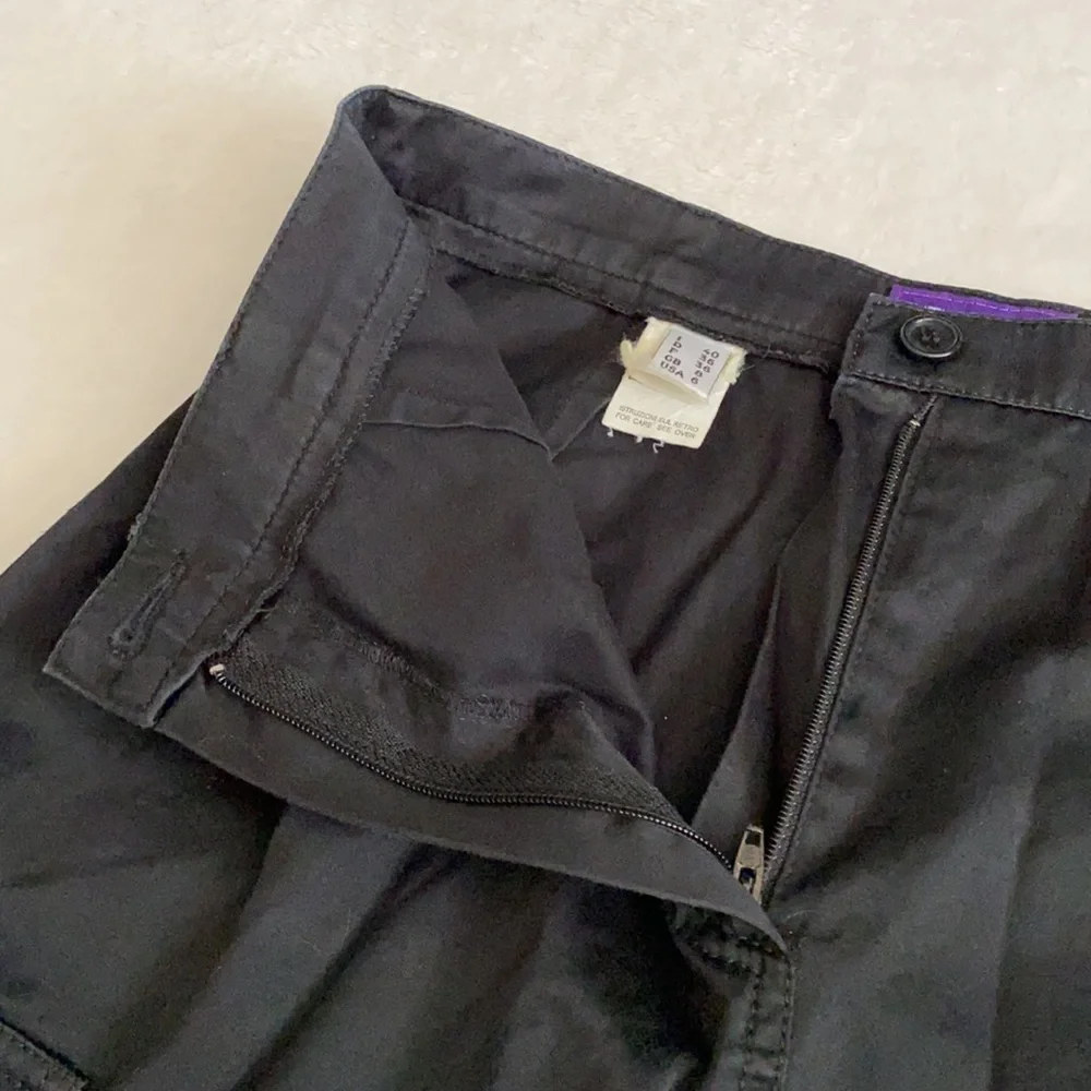 {VTG} Future Ozbek | 90s Bergdorf Goodman Sateen Midi Cargo Skirt Purple Label - Picture 7 of 16